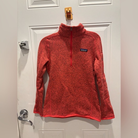 Patagonia Women’s Better Sweater 1/4 Zip, Tomato, Size XSmall - Picture 2 of 6